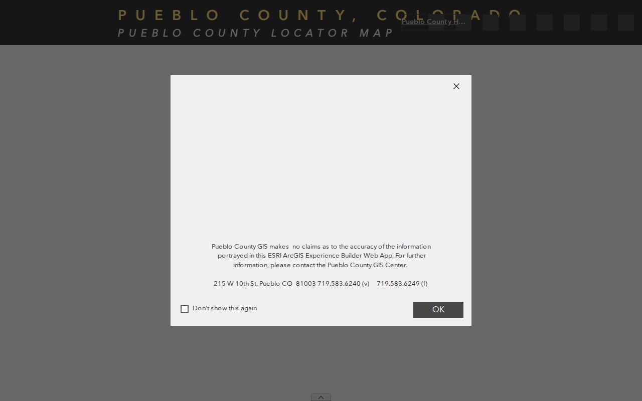 Pueblo neighbors county GIS parcel experience